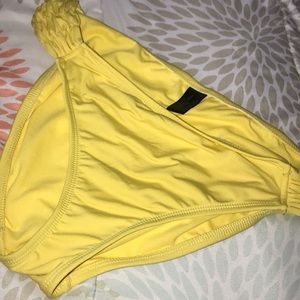 Yellow bikini bottoms